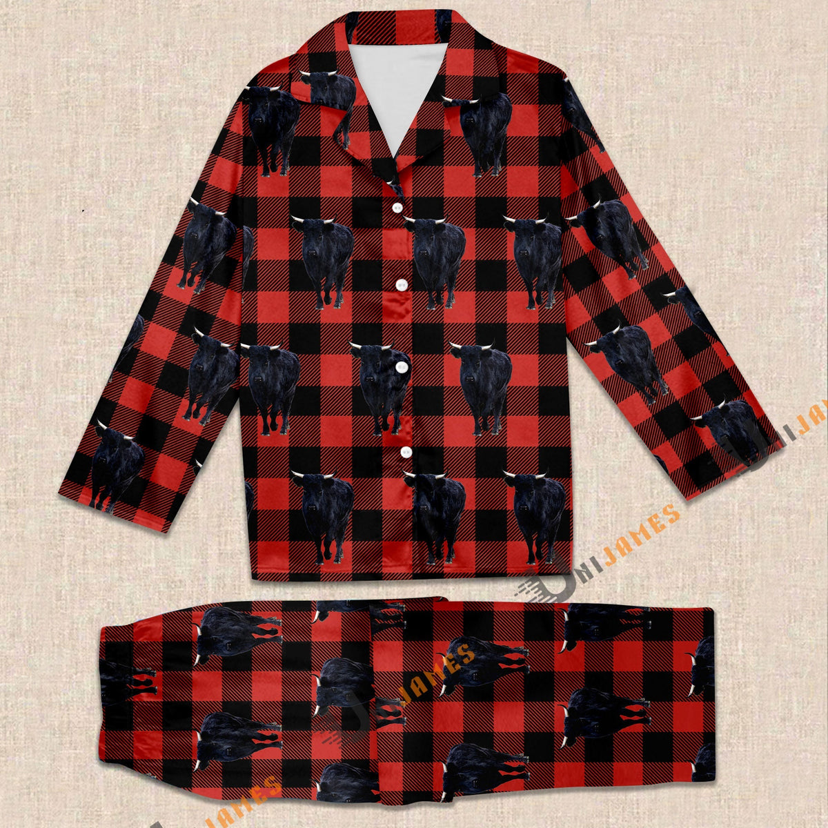 Dexter Red Caro Farming 3D Pajamas