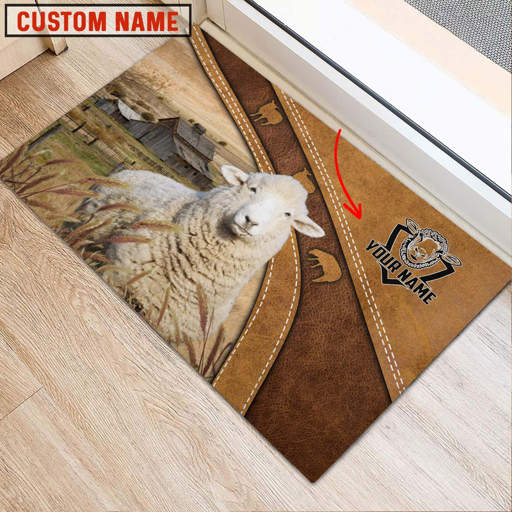 Sheep Personalized - Welcome  Doormat