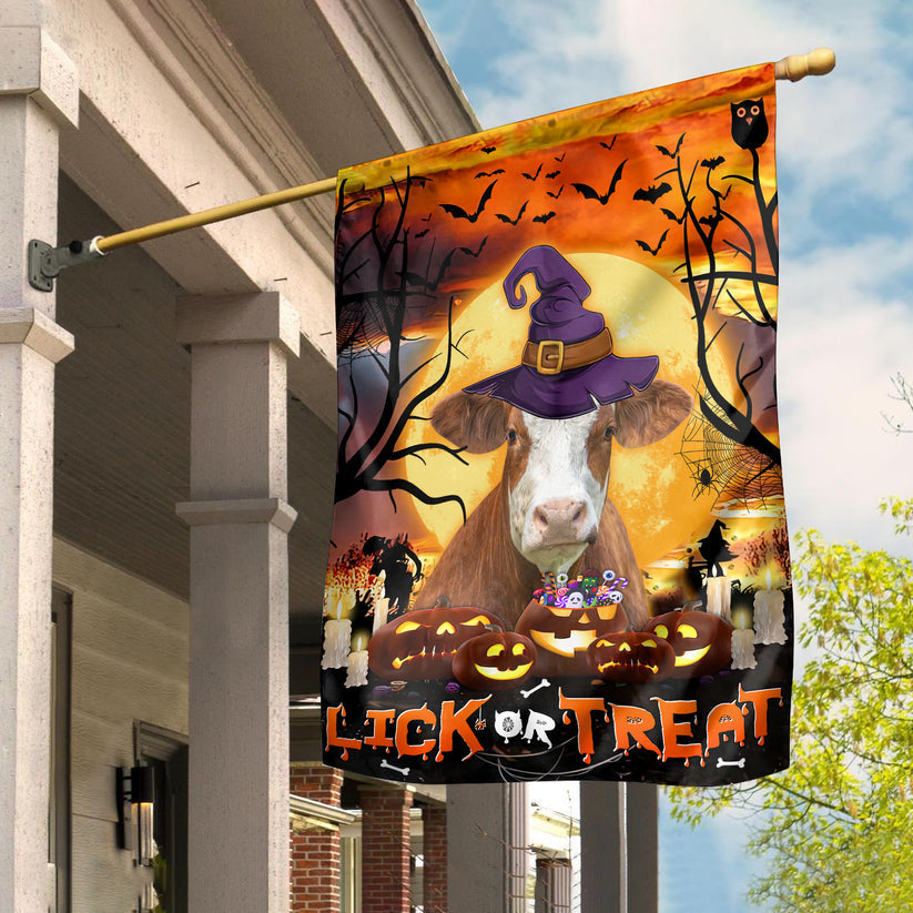 Simmental Lick Or Treat Flag