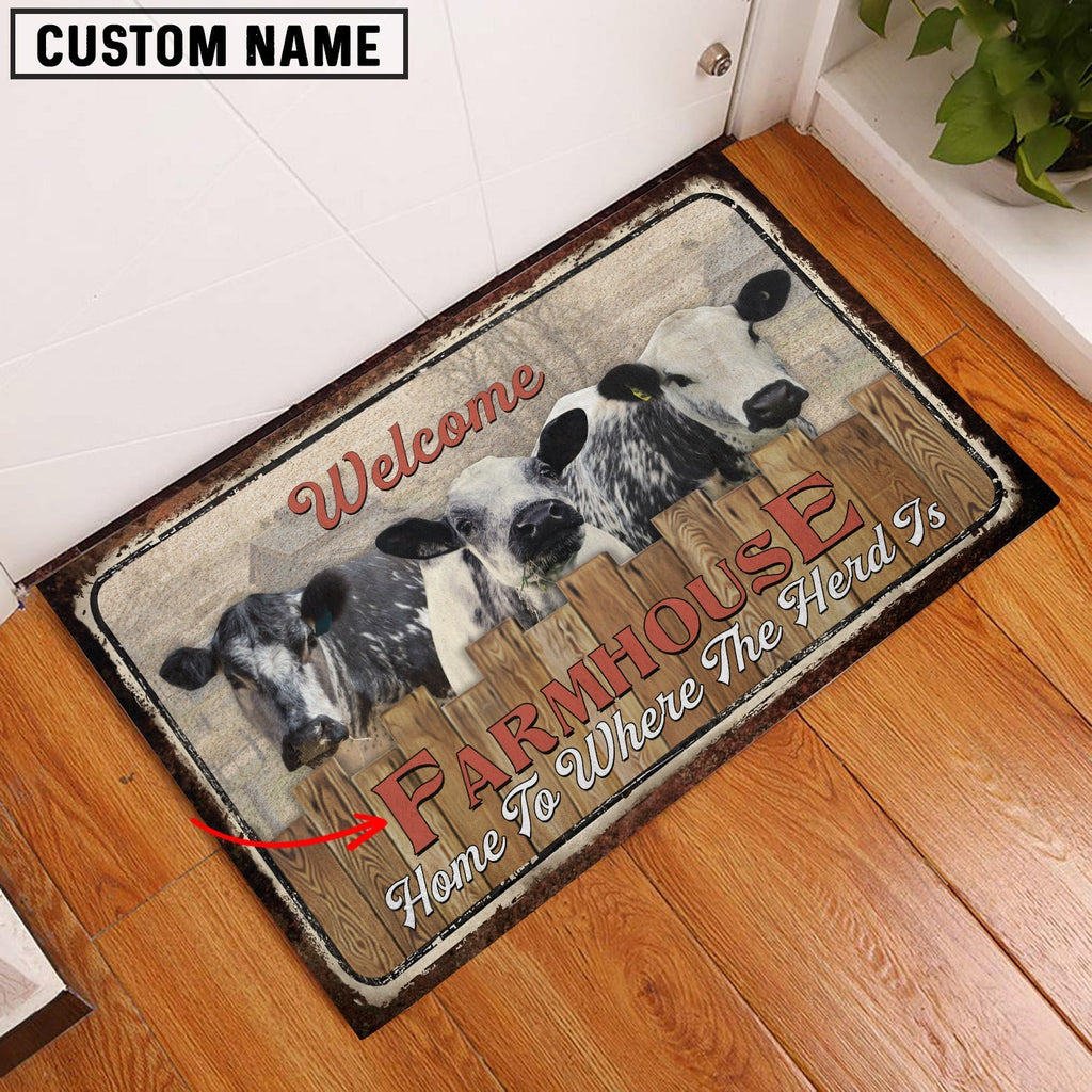Speckle Park Personalized - Welcome  Doormat