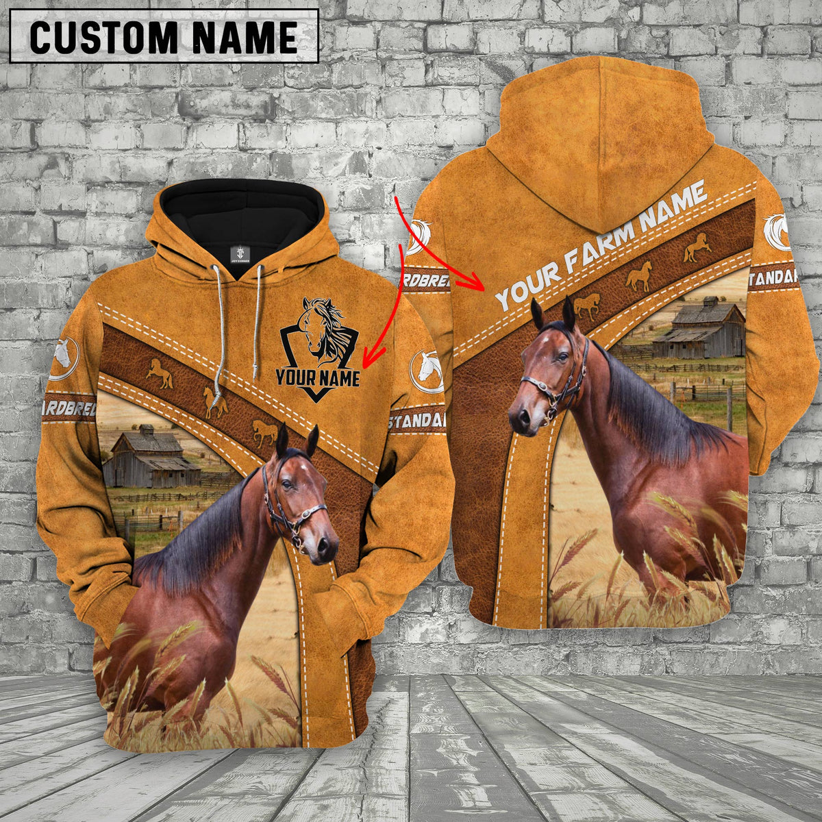 Standardbred Custom Name Race Hoodie
