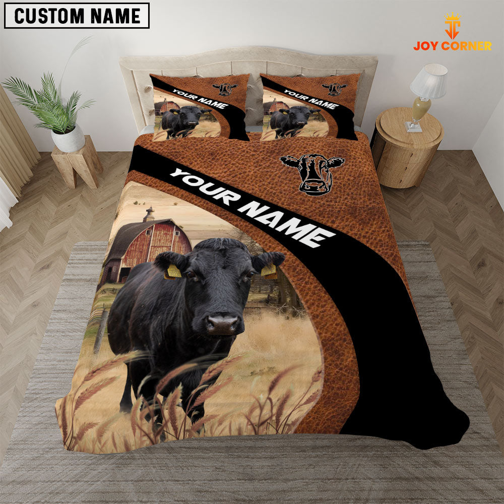 Dexter On The Farm Customized Name Red Barn Bedding Set