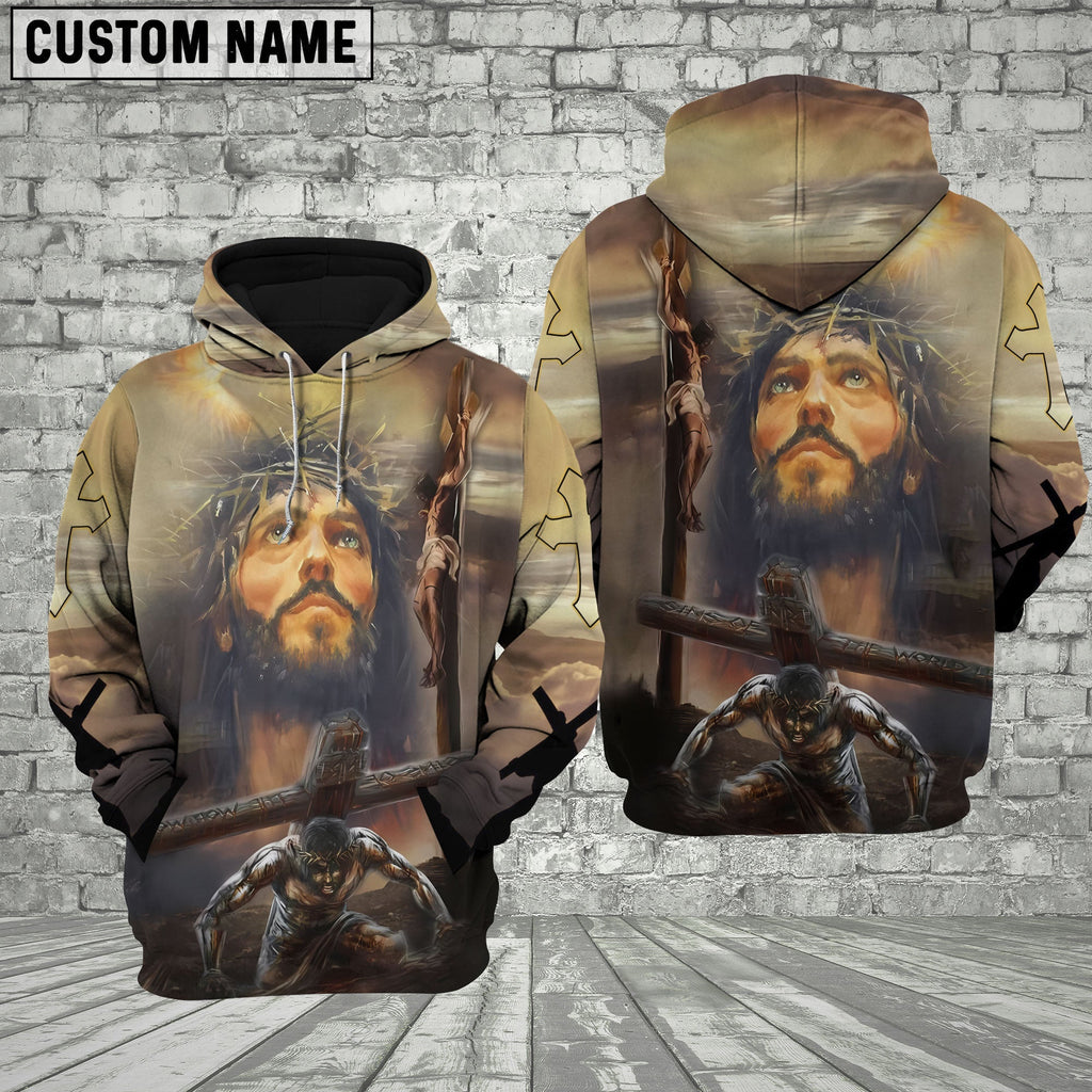 Jesus On The Cross 3D Hoodies Jesus Hoodie
