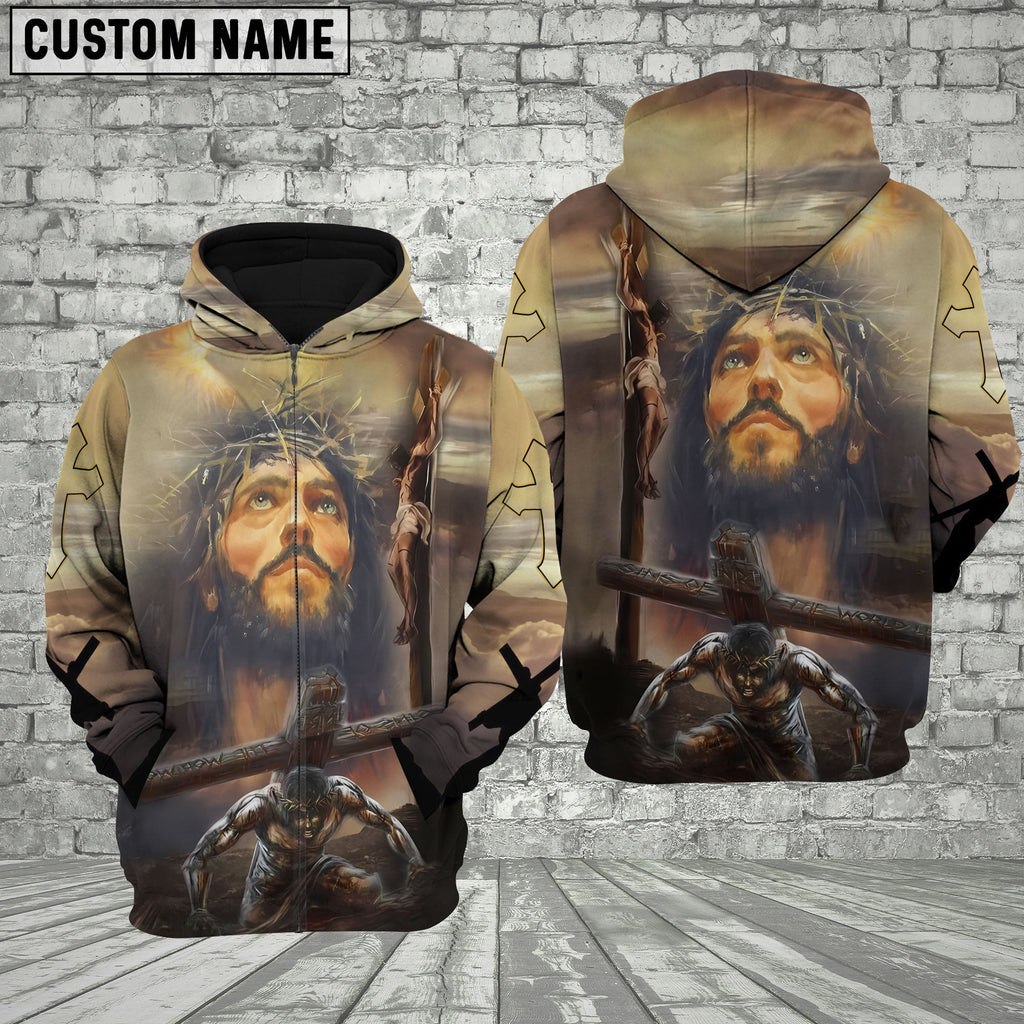 Jesus On The Cross 3D Hoodies Jesus Hoodie