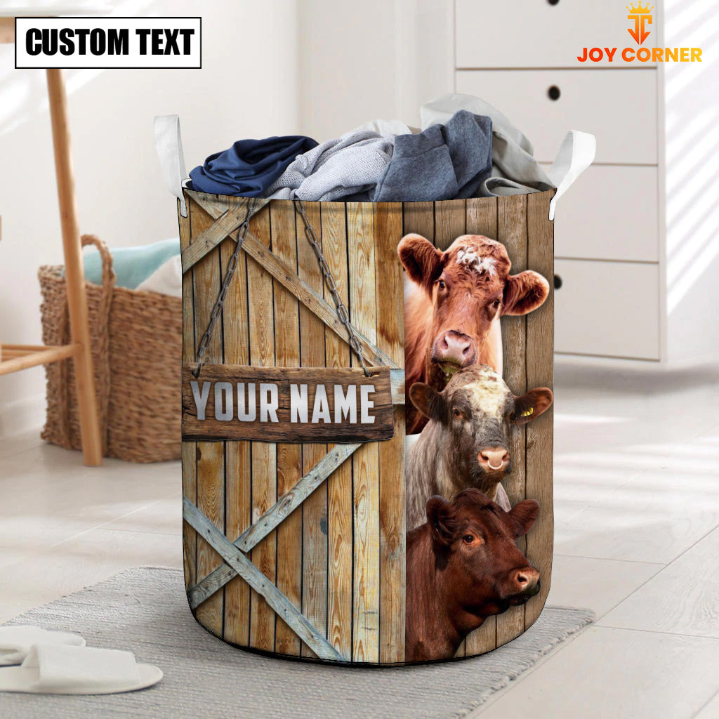 Shorthorn Barn Custom Name Laundry Basket