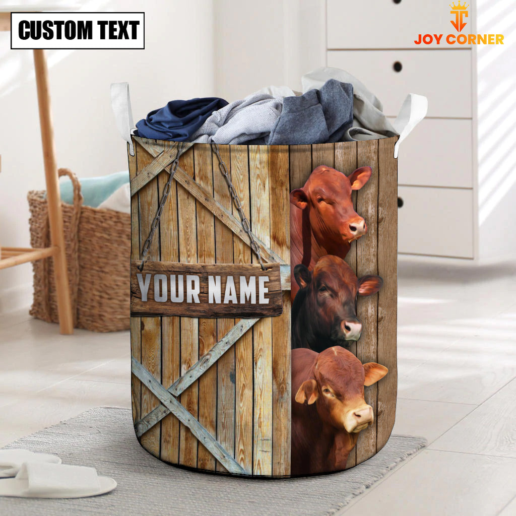 Beefmaster Barn Custom Name Laundry Basket