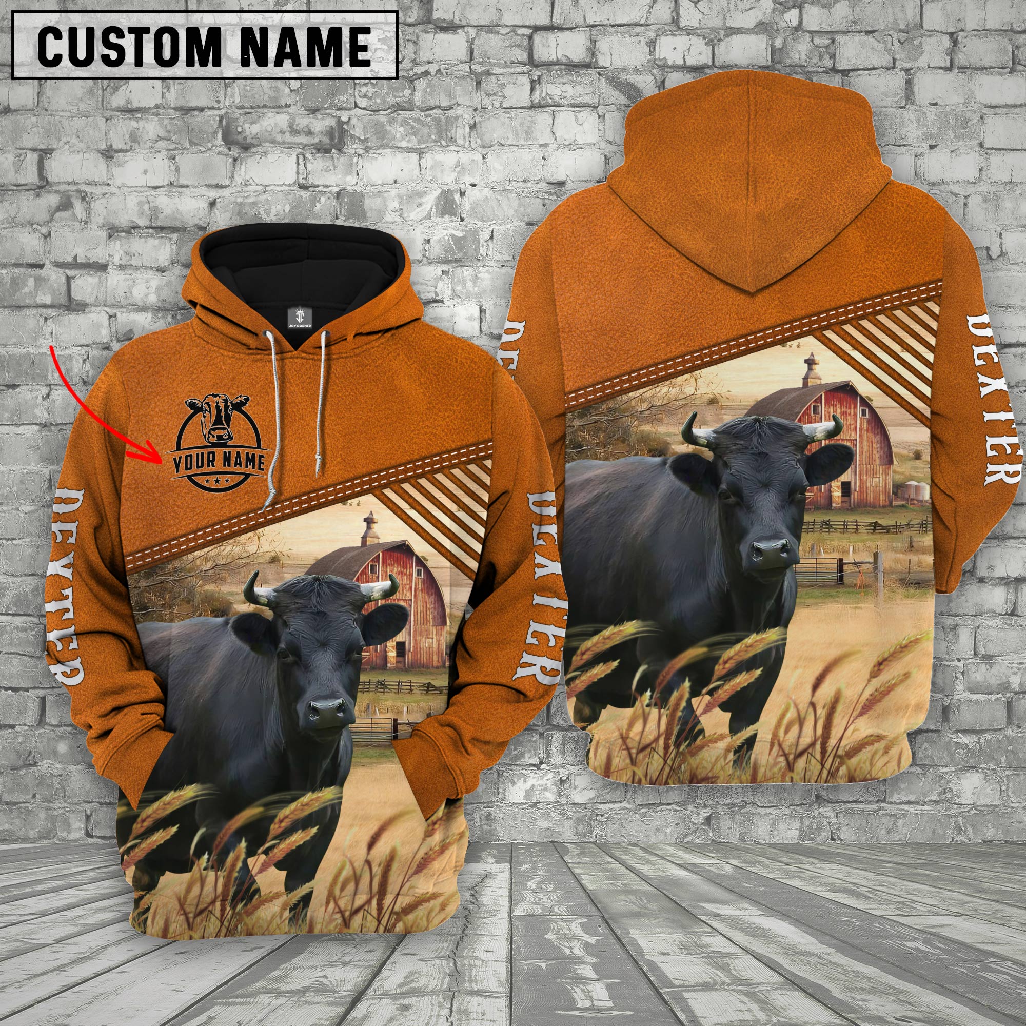 Personalized Name Dexter Barn Farm 3D Hoodie