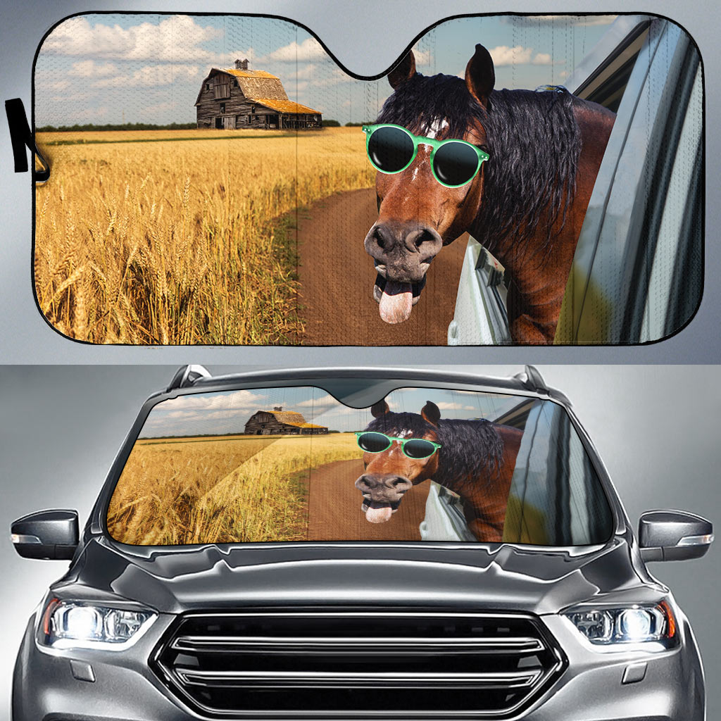 Horse Happiness 3D Sun Shade