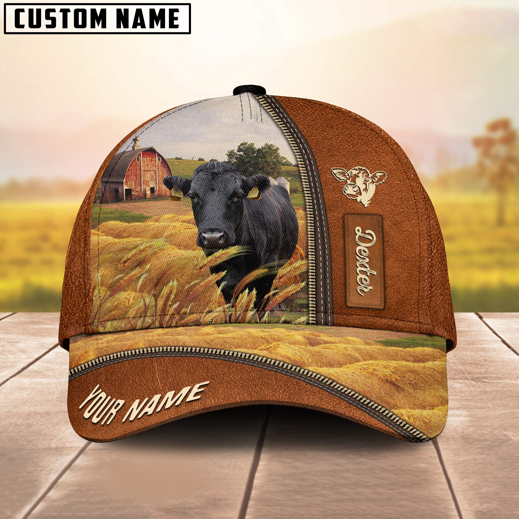 Personalized Name Dexter Barn Farm Cap