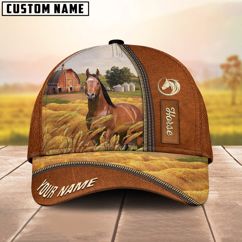 Personalized Name Horse Barn Farm Cap
