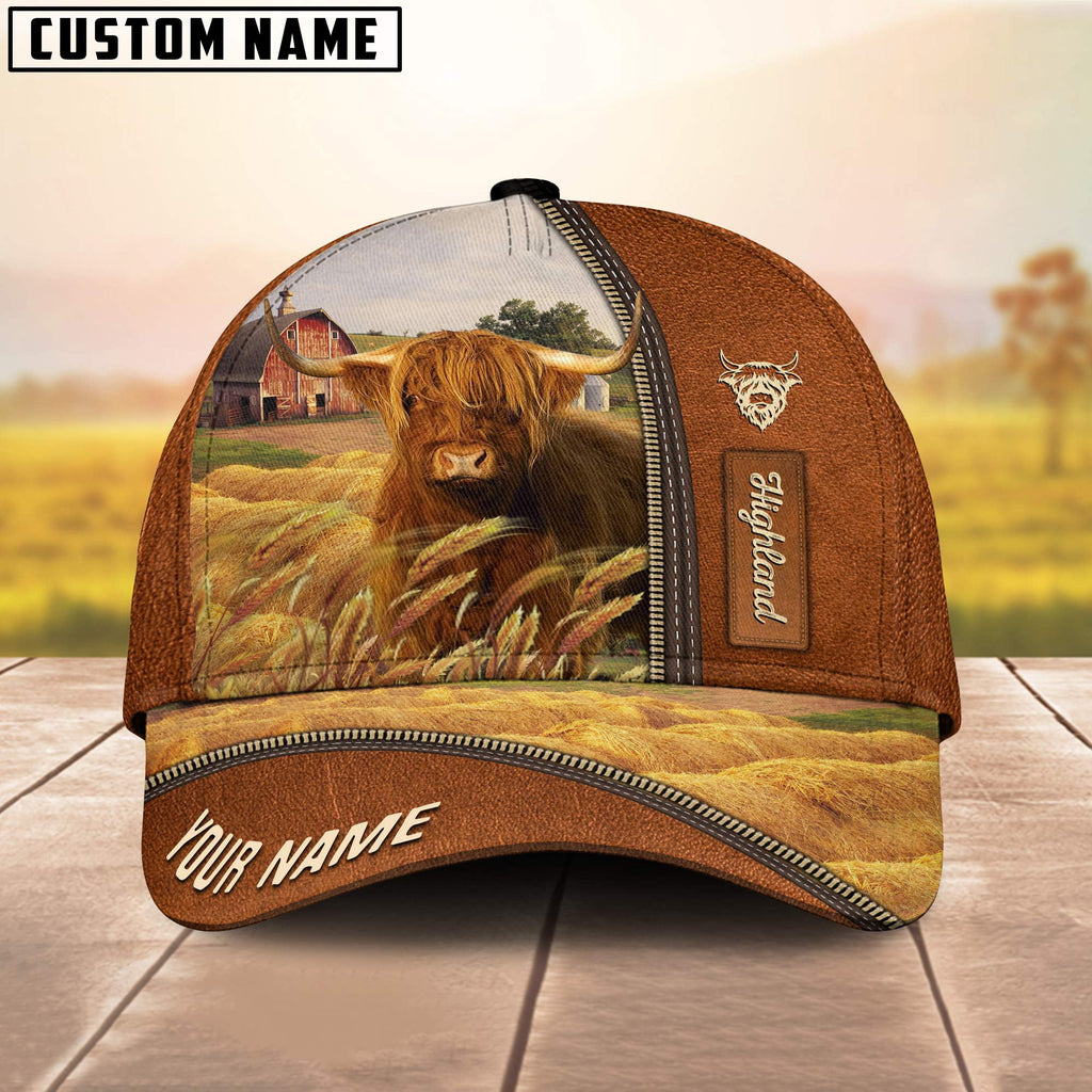 Personalized Name Highland Barn Farm Cap