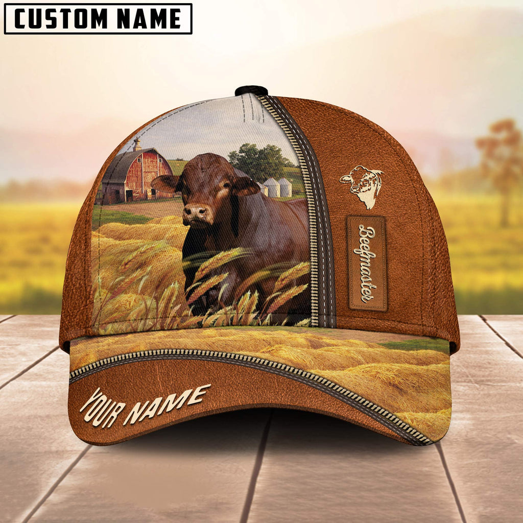 Personalized Name Beefmaster Barn Farm Cap