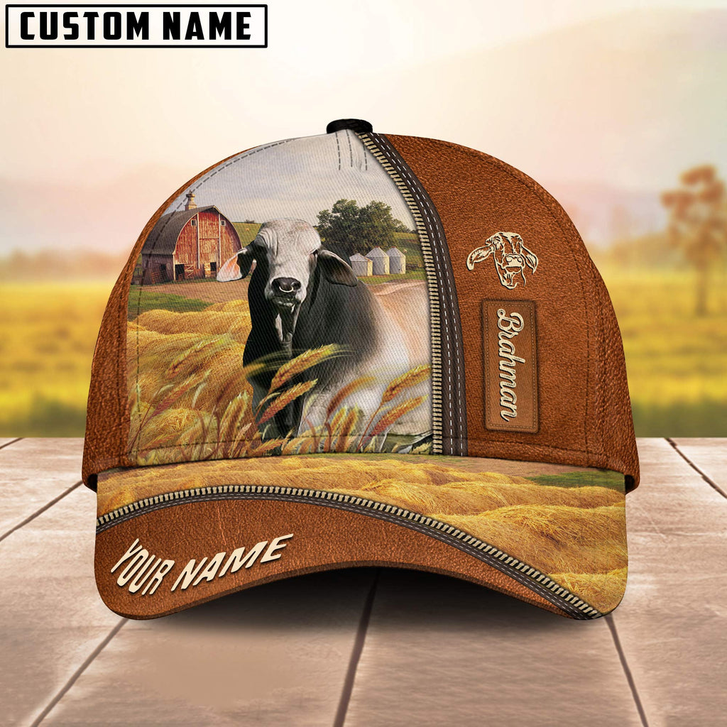 Personalized Name Brahman Barn Farm Cap