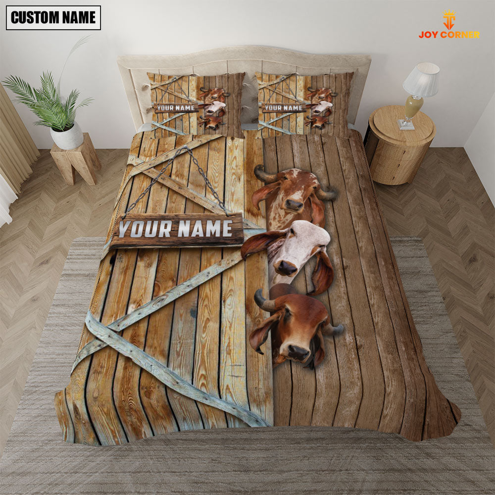 Happy Farm GYR Wooden Door Bedding Set