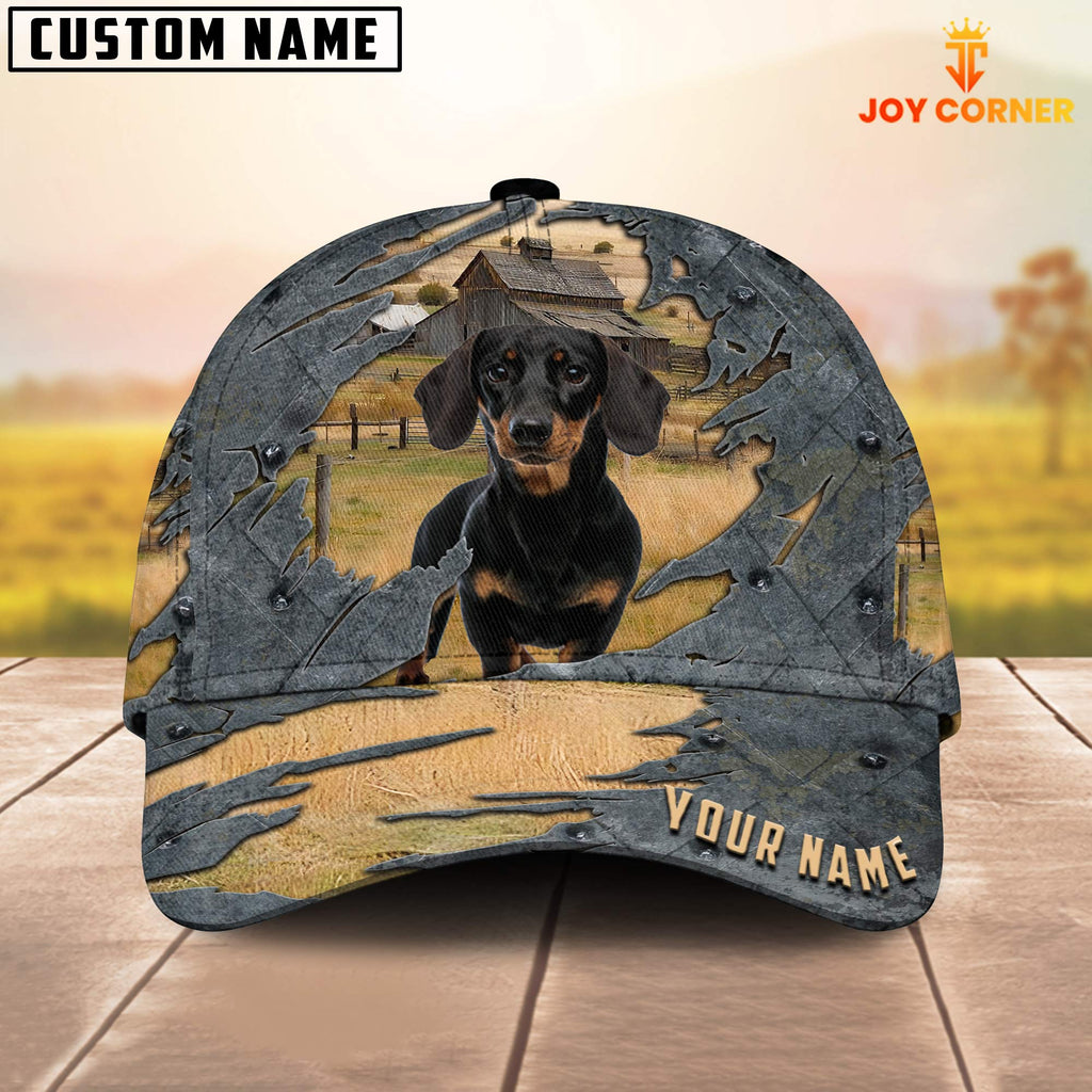 Dachshund Customized Name Cap