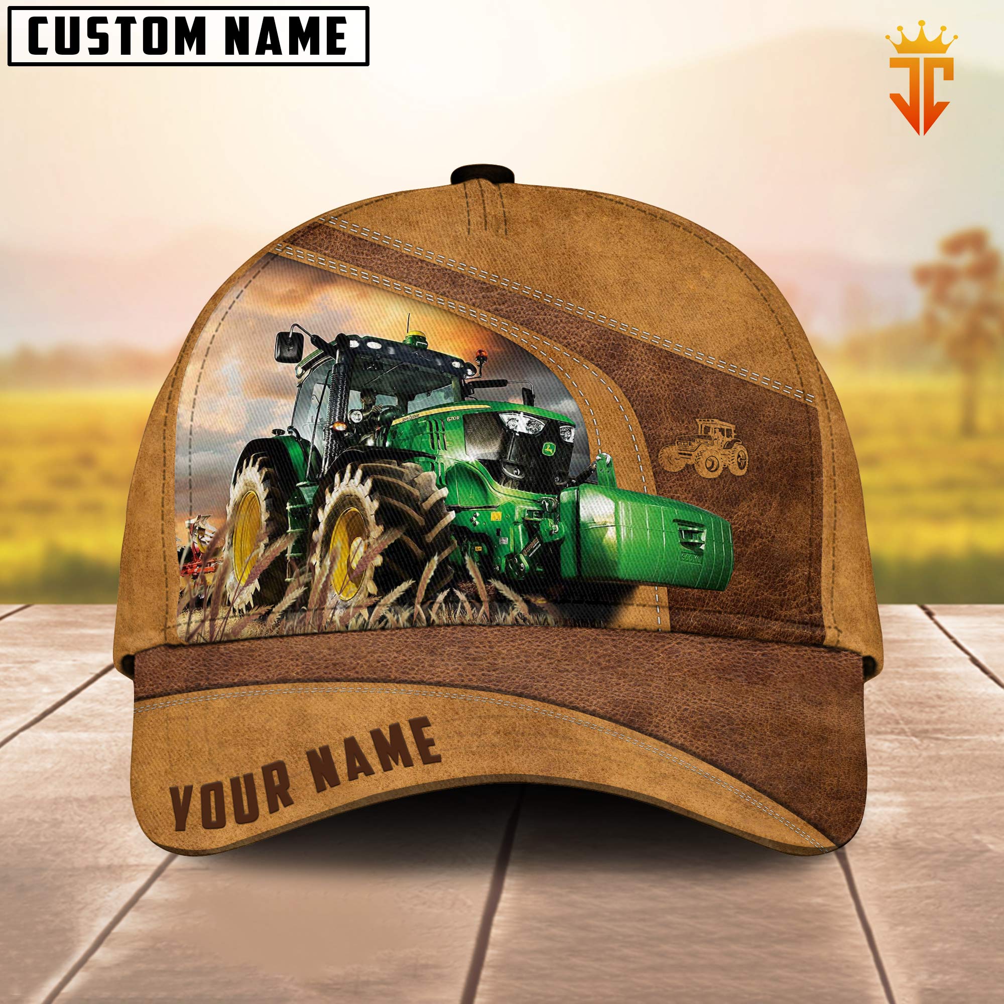 Custom Name Farm Tractor Cap for Kid