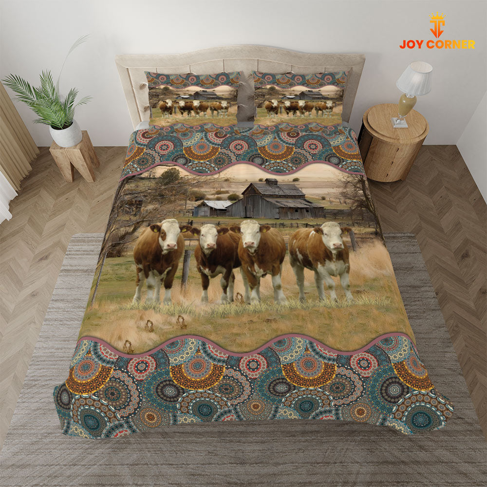 Simmental Vintage 3D Bedding Set