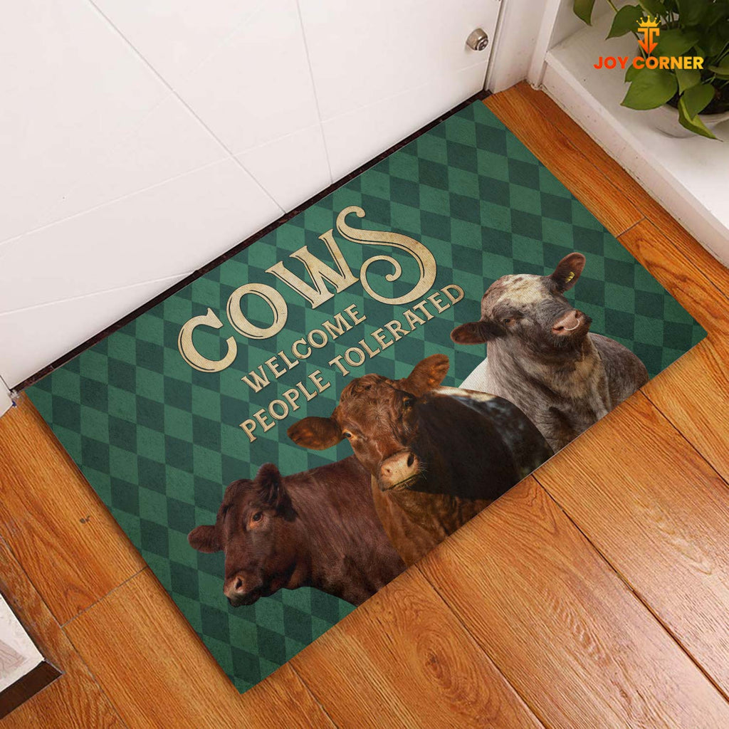 Shorthorn Welcome People Tolerated Doormat