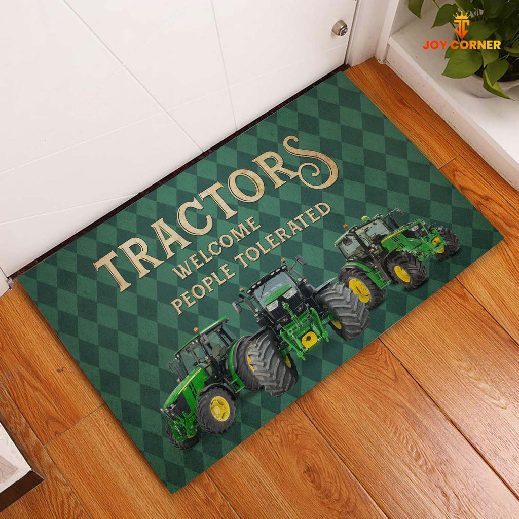 Tractor Welcome People Tolerated Doormat