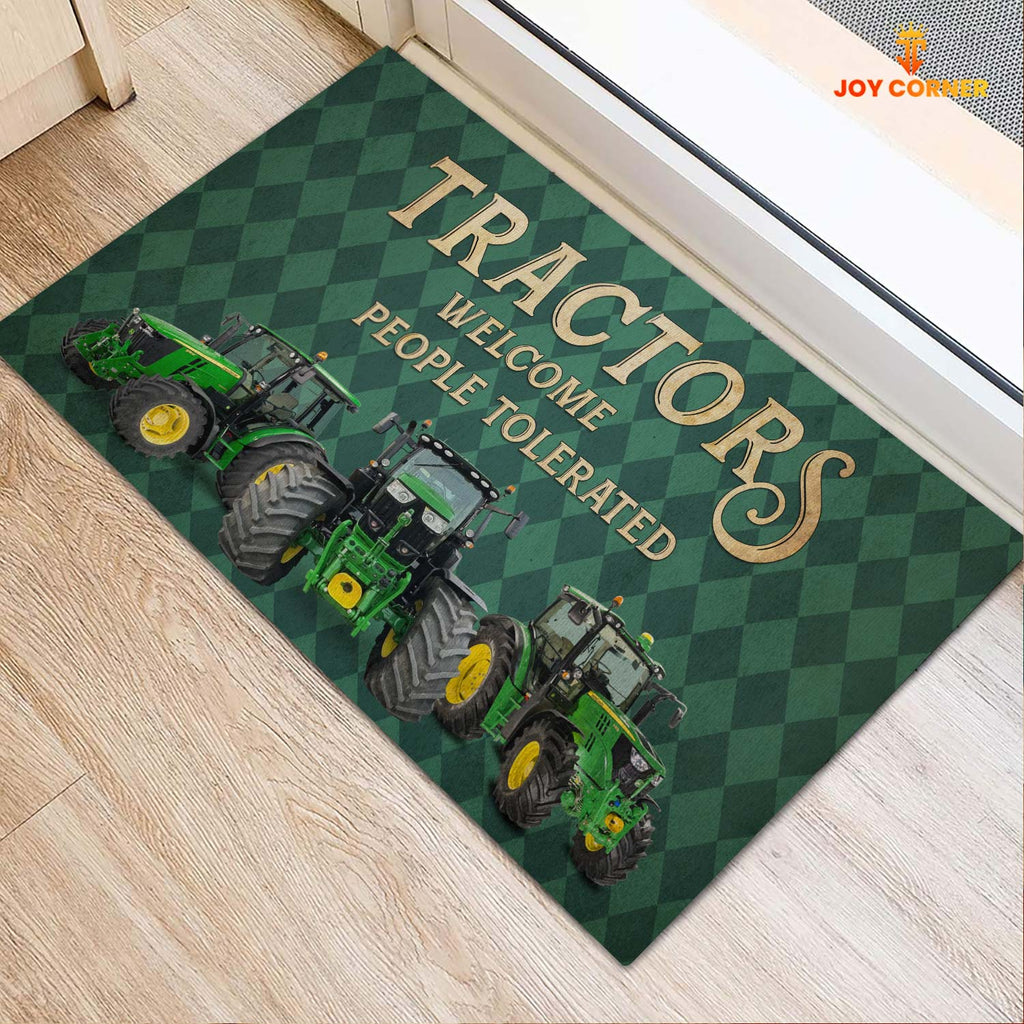 Tractor Welcome People Tolerated Doormat