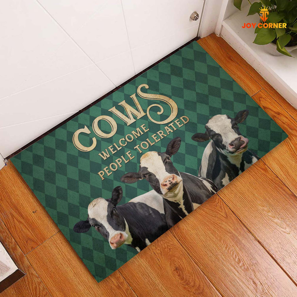 Holstein Cattle Welcome People Tolerated Doormat