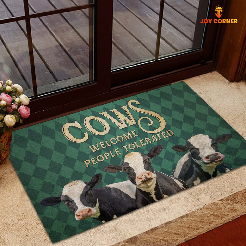 Holstein Cattle Welcome People Tolerated Doormat