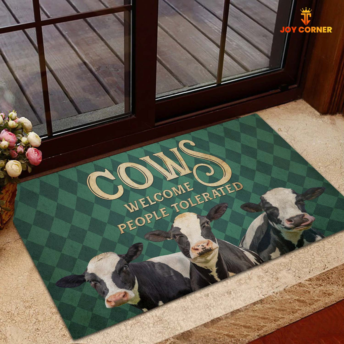Holstein Cattle Welcome People Tolerated Doormat