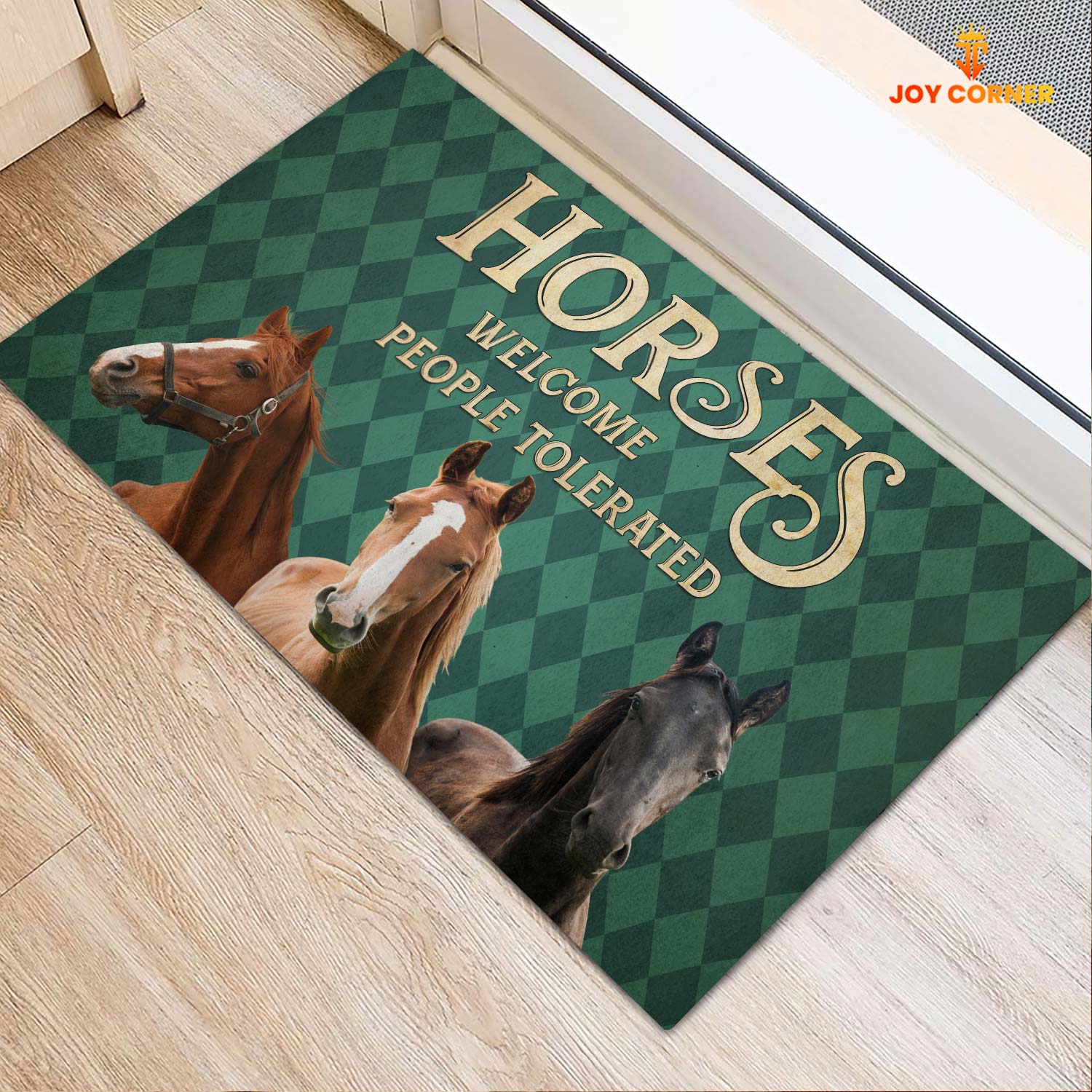 Horse Welcome People Tolerated Doormat