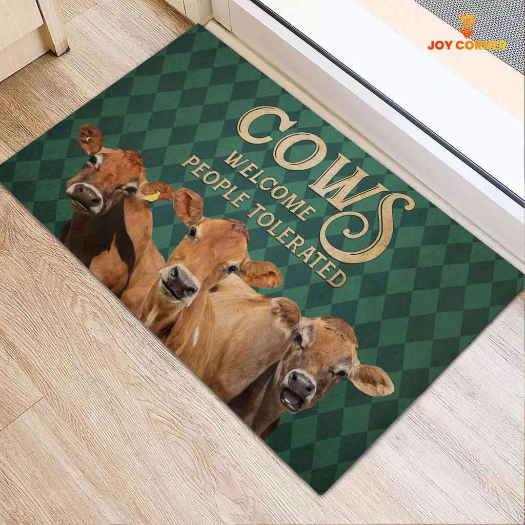 Jersey Welcome People Tolerated Doormat