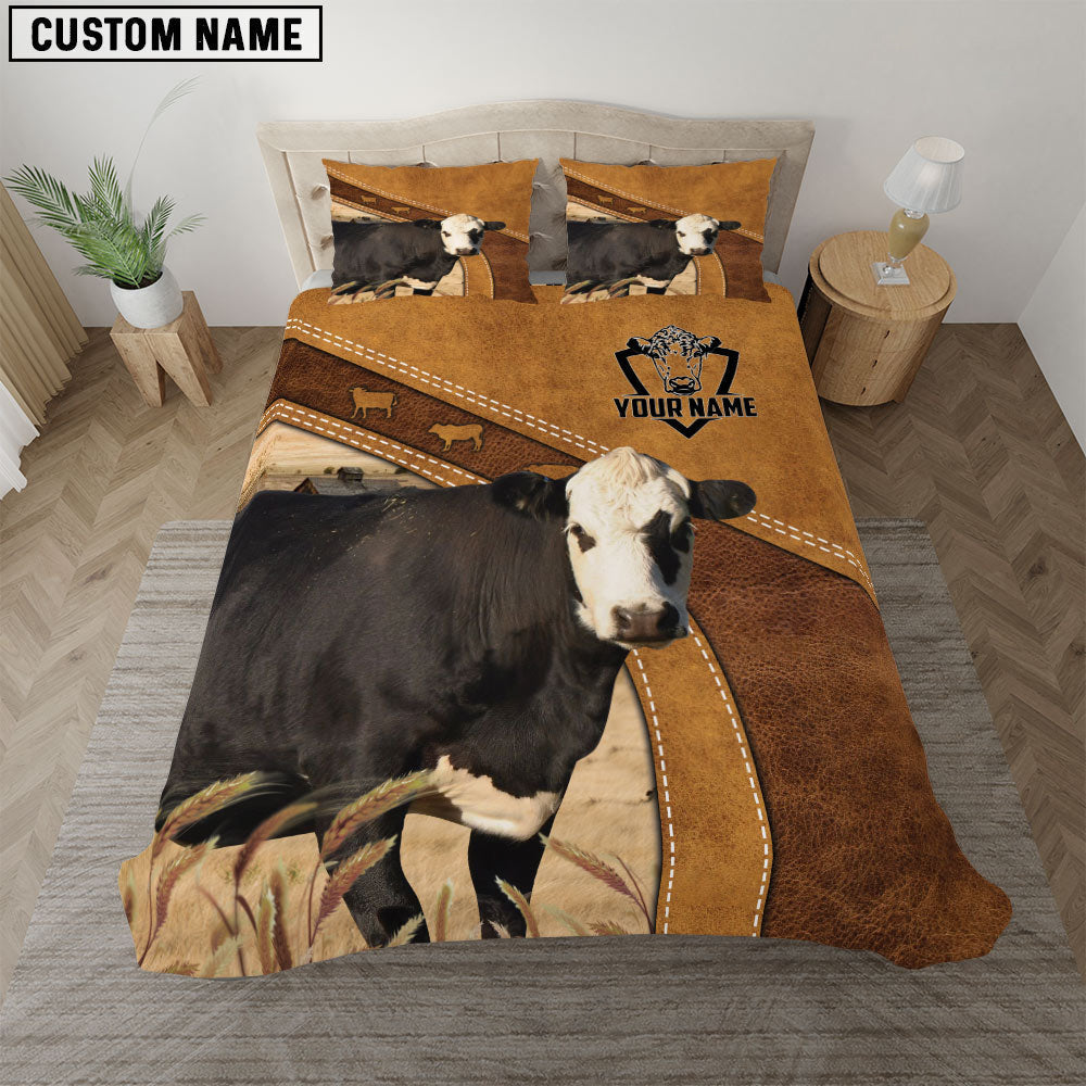 Black Hereford Cattle Customized Bedding set