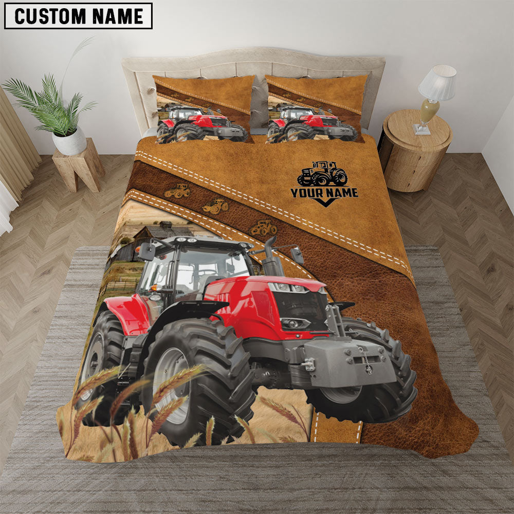 Red Tractor Customized Bedding set