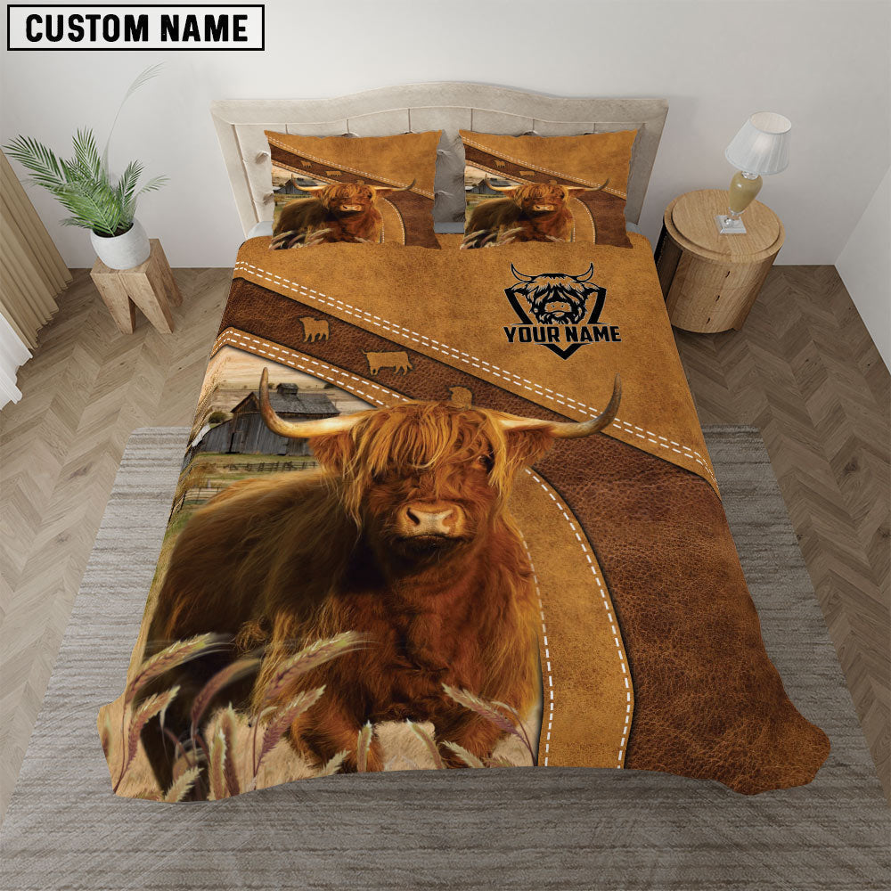 Highland Cattle Customized Bedding set