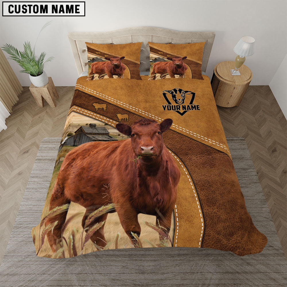 Red Angus Cattle Customized Bedding set
