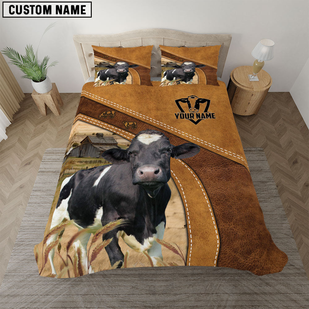 Holstein Cattle Customized Bedding set