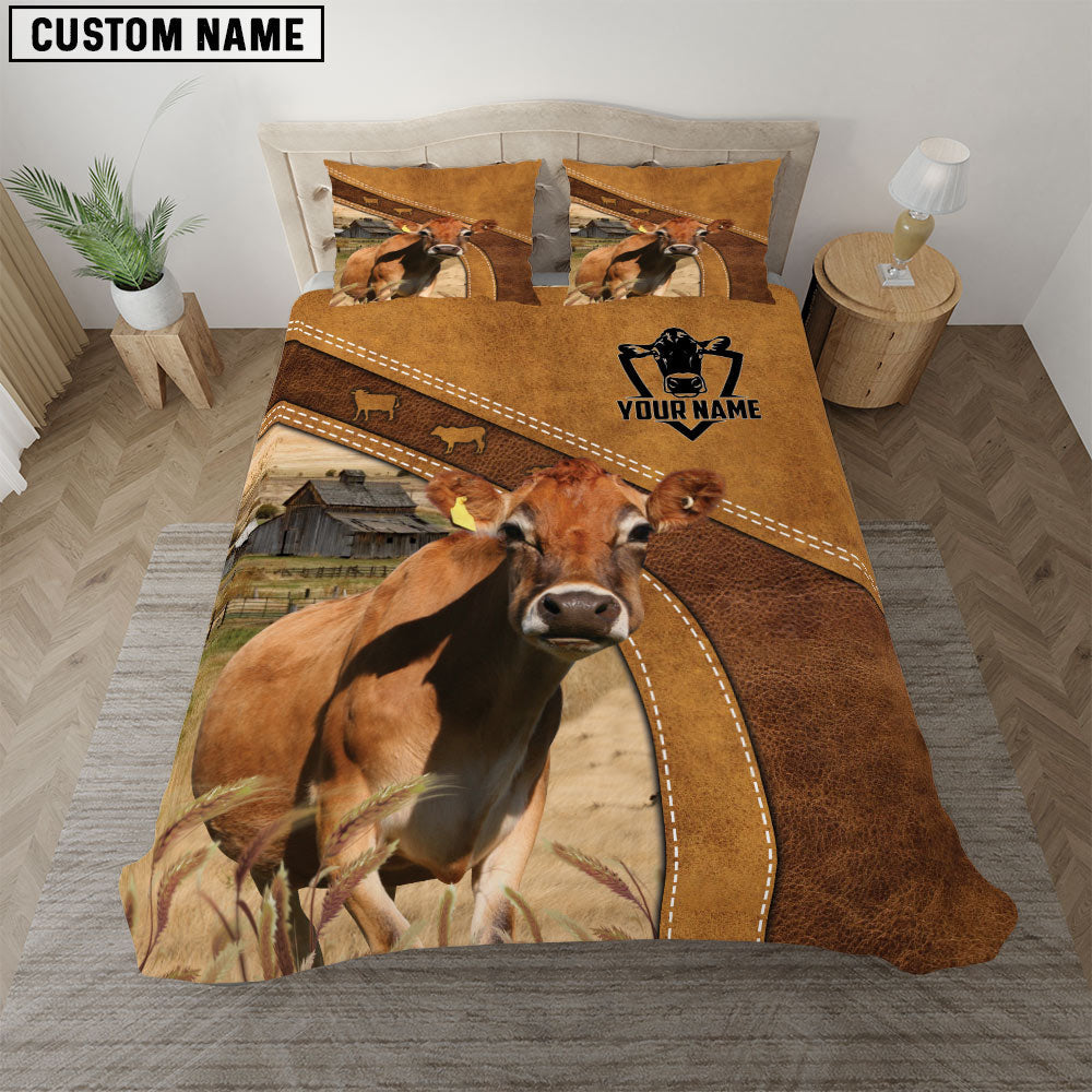 Jersey Cattle Customized Bedding set
