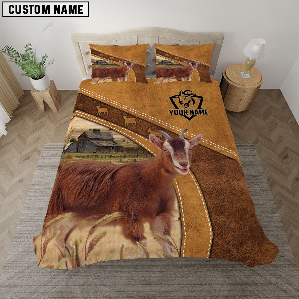 Custom Name Goat Bedding set