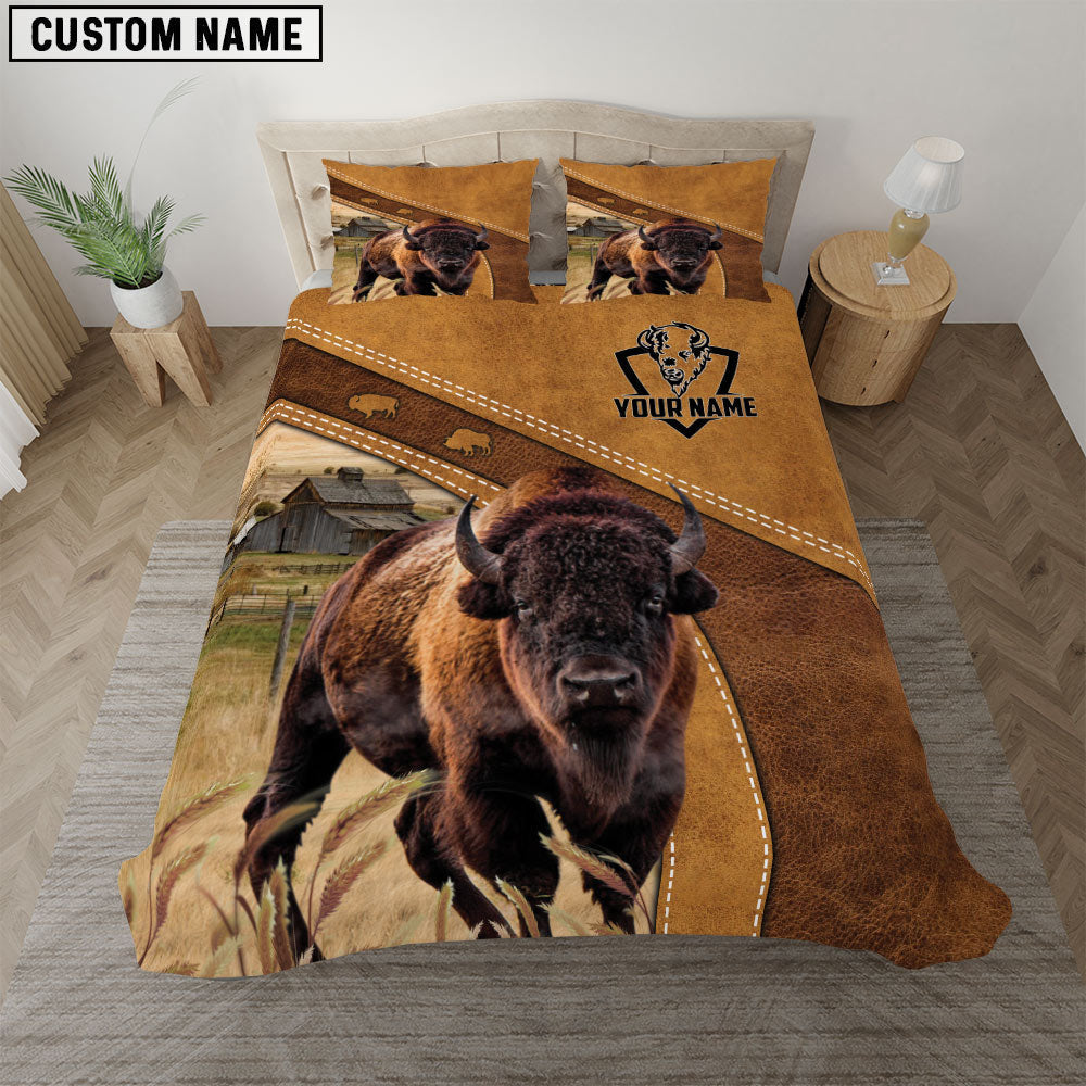 Custom Name Bison Bedding set