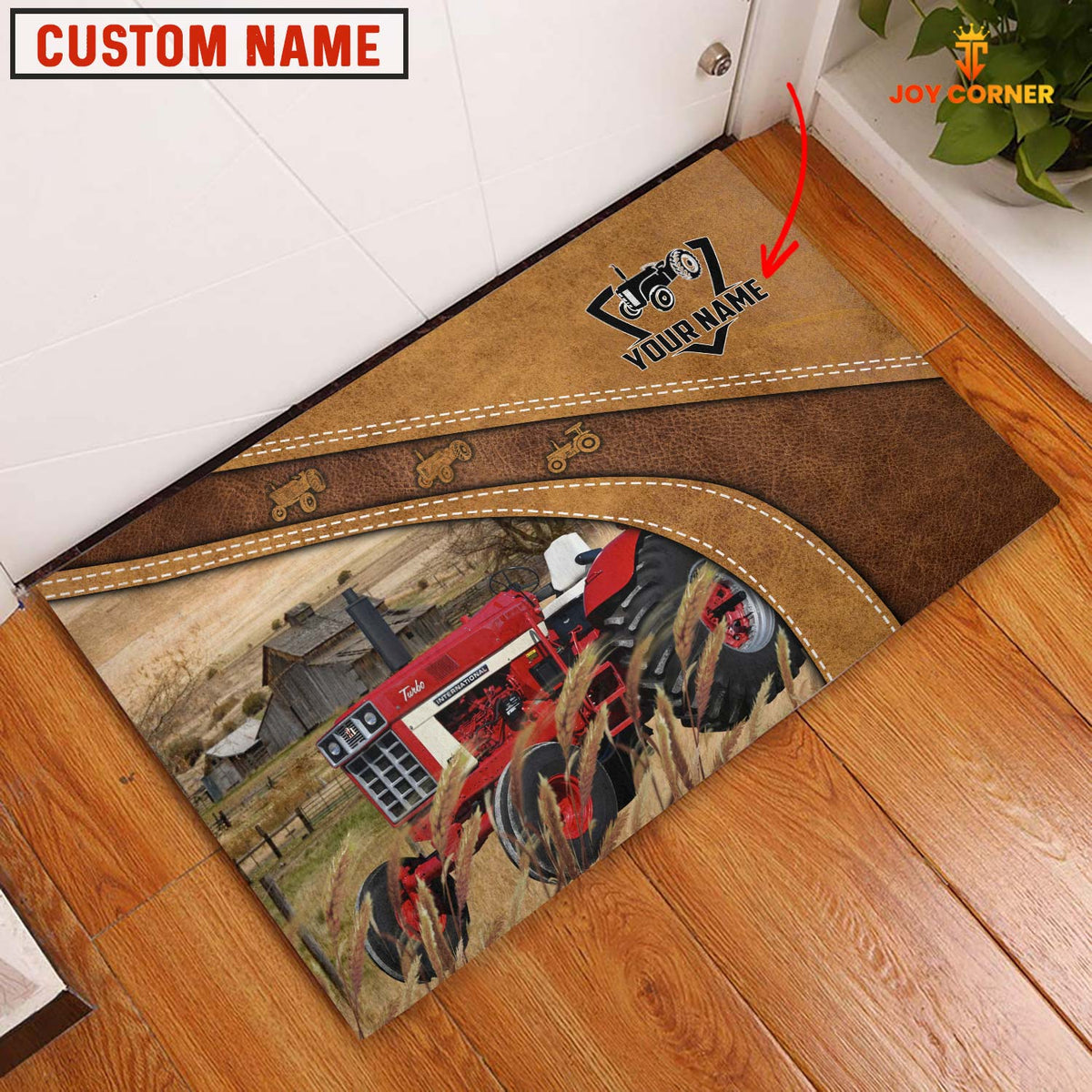 International Tractor 1066 Personalized - Welcome  Doormat