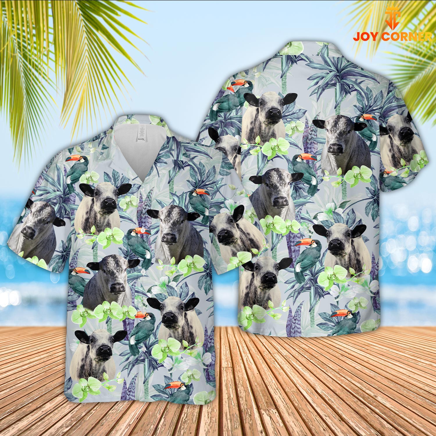 Speakle Park Flower Pattern 3D Hawaiian Shirt