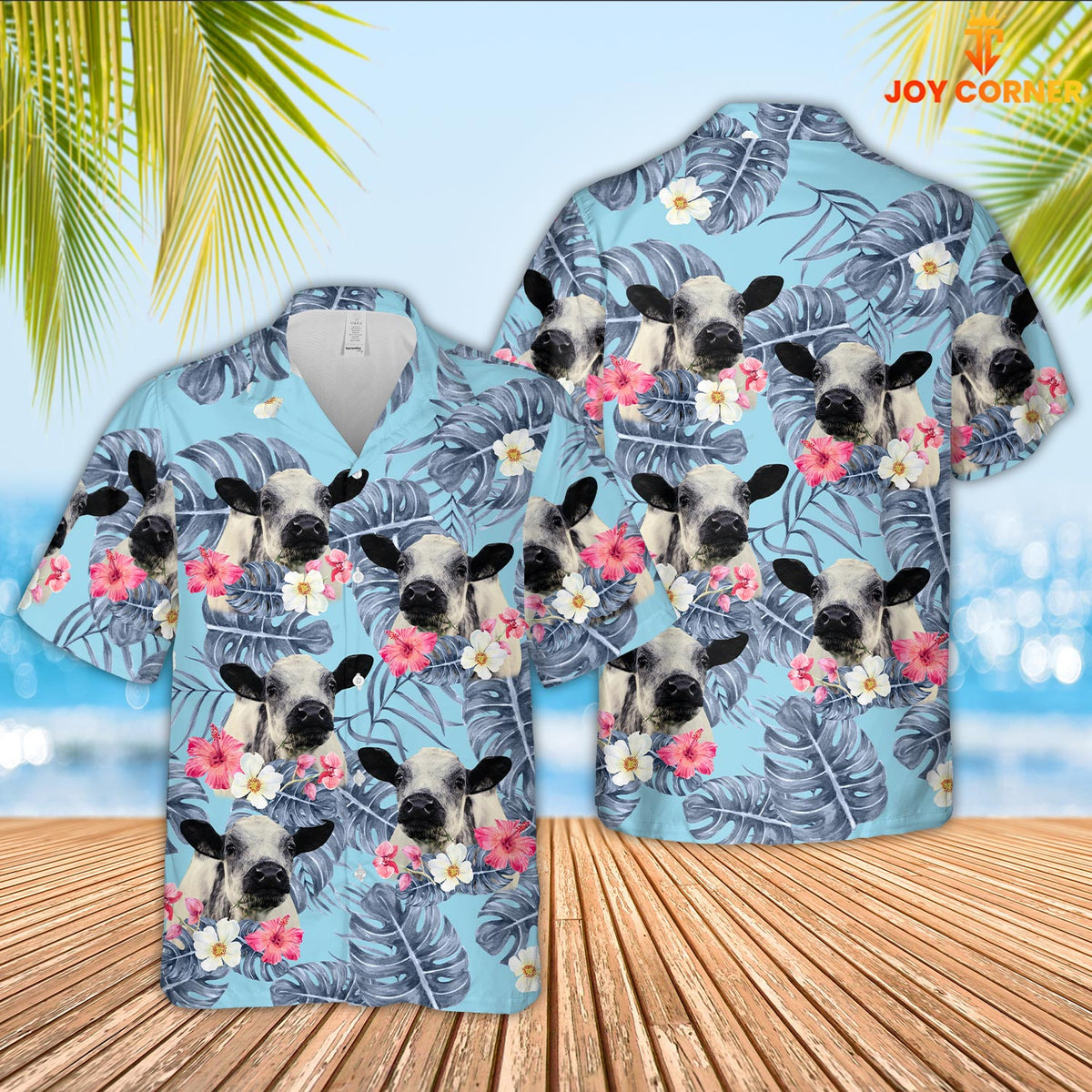 Speakle Park Sierra Blue Pattern 3D Hawaiian Shirt