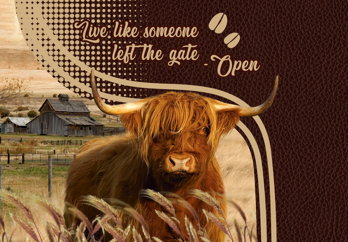 Highland Cattle Live Like Someone Left The Gate Open Doormat