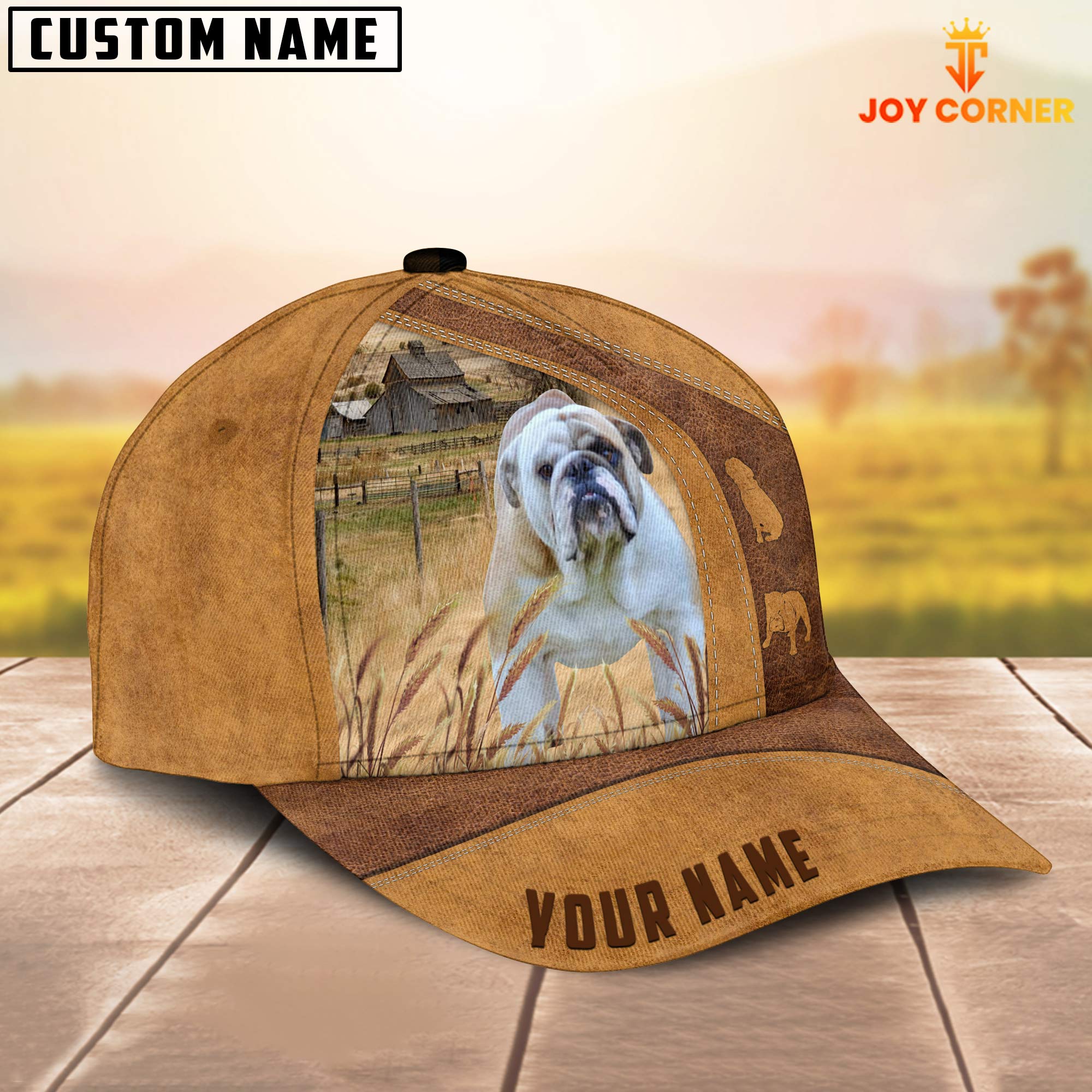 Custom Name Bull Dog Cap TT