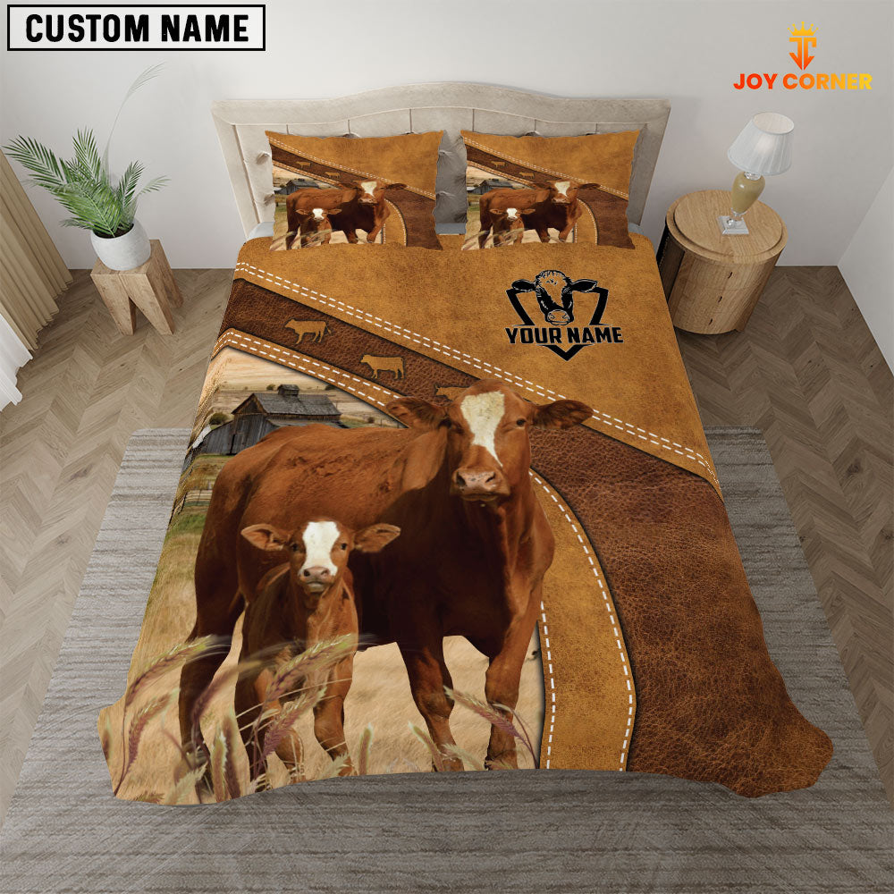Custom Name Simbrah Cattle Bedding set
