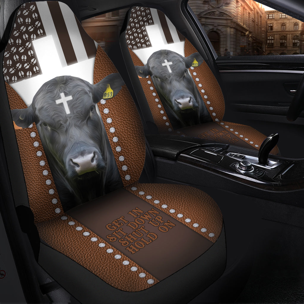 Jesus Brangus Pattern Car Seat Cover Set