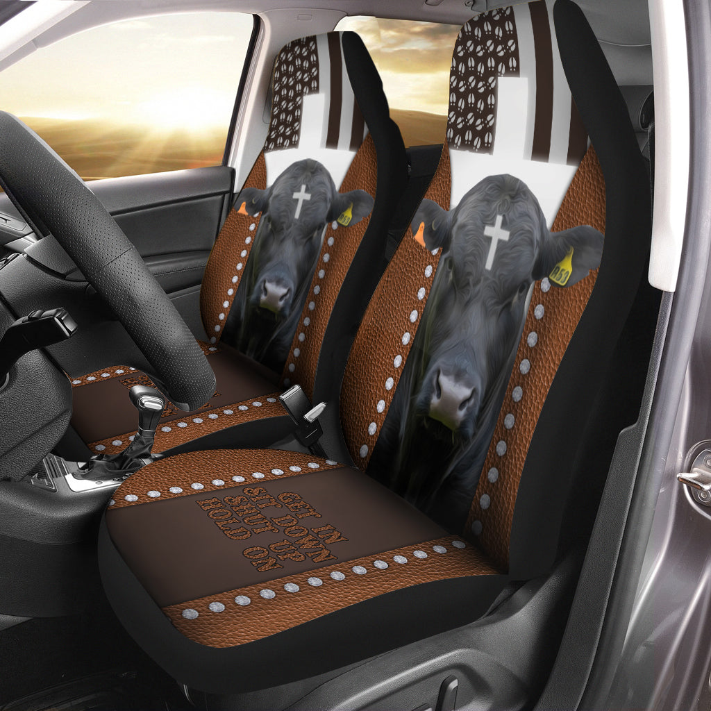 Jesus Brangus Pattern Car Seat Cover Set