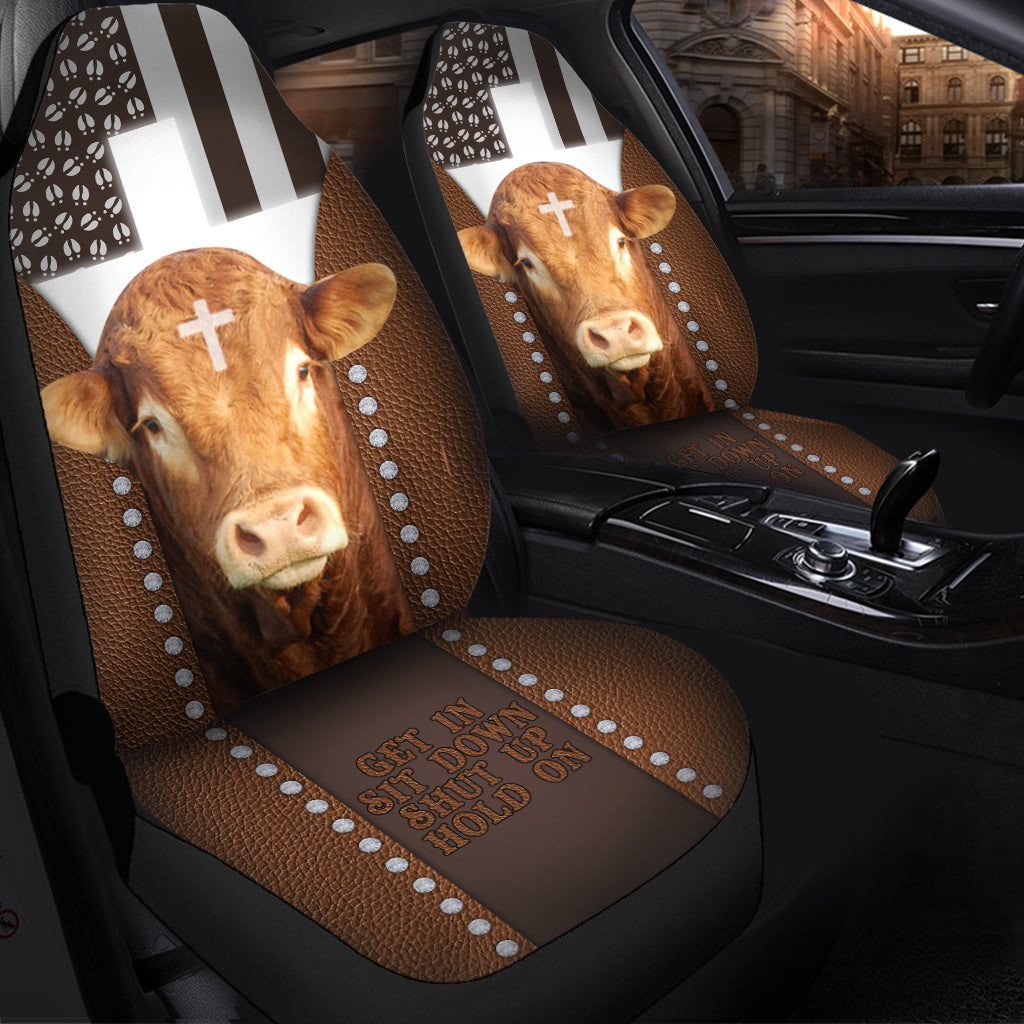 Jesus Limousin Pattern Car Seat Cover Set