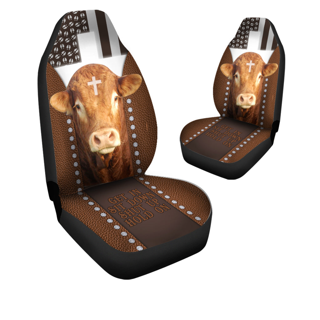Jesus Limousin Pattern Car Seat Cover Set