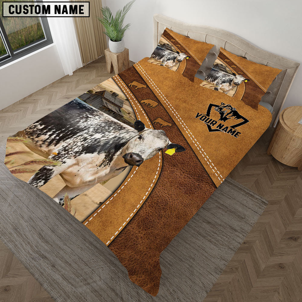 Speckle Park Cattle Customized Bedding set