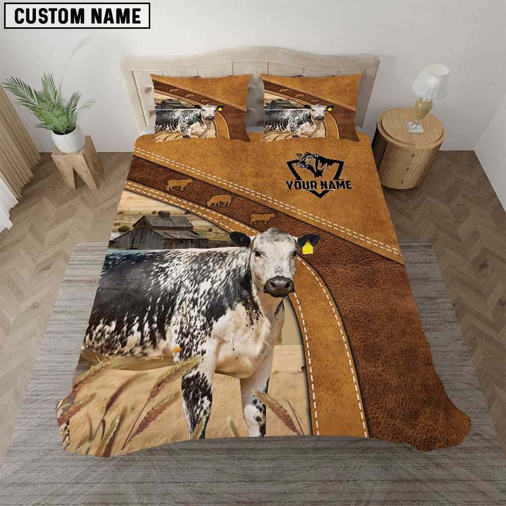 Speckle Park Cattle Customized Bedding set
