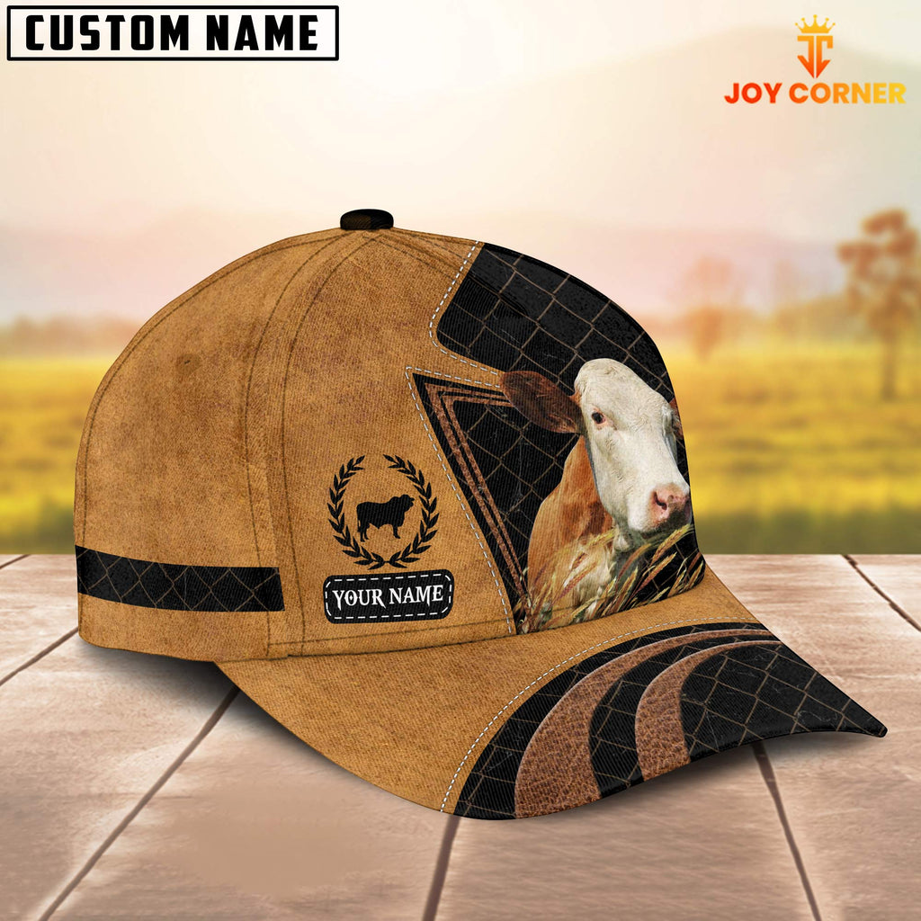 Custom Name Simmental Cattle Cap